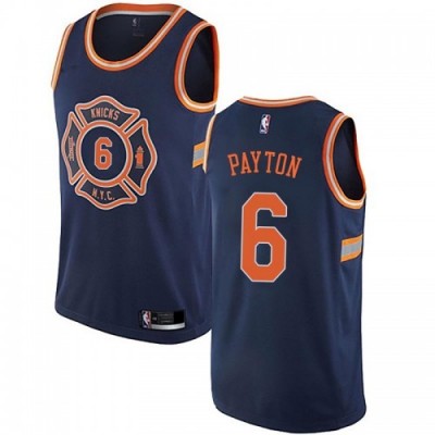Nike New York Knicks #6 Elfrid Payton Navy Youth NBA Swingman City Edition Jersey